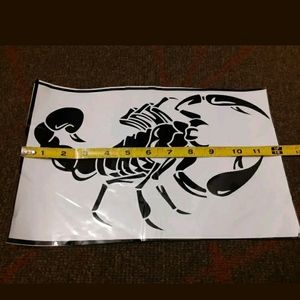 New Huge Black Scorpion Sticker